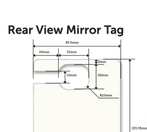 MCC Secure - Rear View Mirror Tags